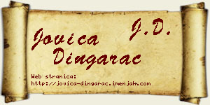 Jovica Dingarac vizit kartica